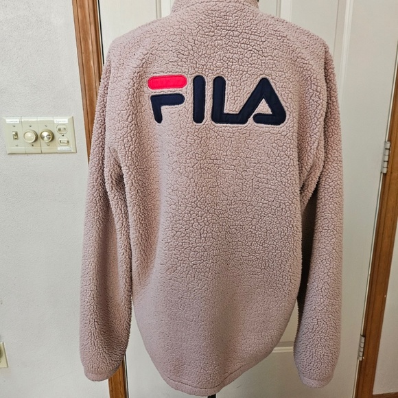 Fila Sherpa Teddy Fleece Zip-Up Jacket - Large - Picture 1 of 3